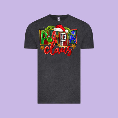 Christmas Papa Claus Vintage Tee Designed By Fadigitalartstudio