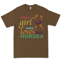 Cacao Just a Girl Who Loves Horses Premium Tee - Bettercallsaul