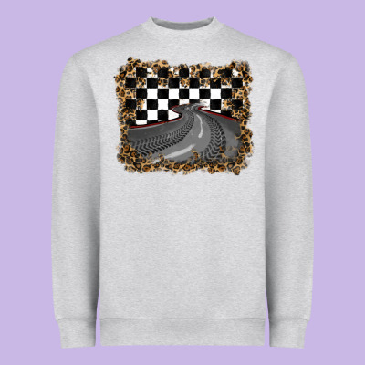 Leopard Racing  Background Heavyweight Sweatshirt Designed By Ranaportraitstore
