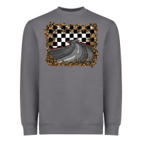 Storm leopard racing  background Heavyweight Sweatshirt - RanaPortraitStore