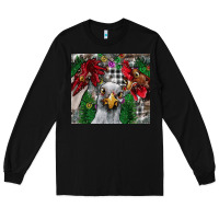 Black Chicken Long Sleeve Tee - CowhideDigitalArt