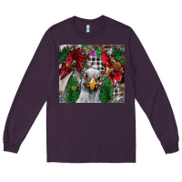 Plum Chicken Long Sleeve Tee - CowhideDigitalArt
