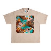 French Oak western cowboy hat seamless pattern Urban Heavy Tee - BundleAndBundleShop