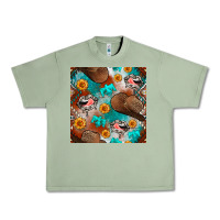 Oil Green western cowboy hat seamless pattern Urban Heavy Tee - BundleAndBundleShop