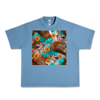 Pebble Blue western cowboy hat seamless pattern Urban Heavy Tee - BundleAndBundleShop
