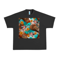 Pigment Black western cowboy hat seamless pattern Urban Heavy Tee - BundleAndBundleShop