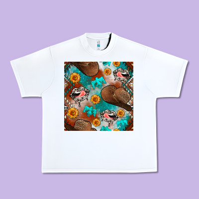 Western Cowboy Hat Seamless Pattern Urban Heavy Tee Designed By Bundleandbundleshop