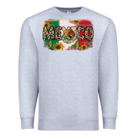 Heather Grey Mexico Premium Sweatshirt - RanaPortraitStore
