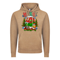 Vintage Coffee merry christmas car Vintage Hoodie - CowhideDigitalArt