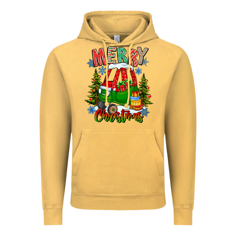 Merry Christmas Car Vintage Hoodie by CowhideDigitalArt | Teevron