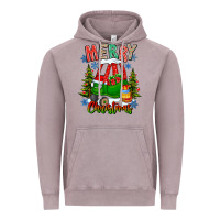 Vintage Zinc merry christmas car Vintage Hoodie - CowhideDigitalArt
