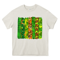 Cream St. Patrick's Day brushstrokes Heavy Core Tee - HowdyJamesFarm