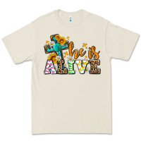 Bone Easter Day He is alive with cross Premium Tee - OliviaCreatesArt