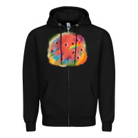 Black tie die watermelon Zipper Hoodie - JahusDesignShop
