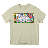 Mossy Easter Bunnies Heavy Core Tee - RanaPortraitStore
