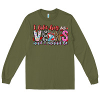 Army Green I Like big veins and cannot be Long Sleeve Tee - CowhideDigitalArt