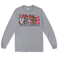 Heather Grey I Like big veins and cannot be Long Sleeve Tee - CowhideDigitalArt