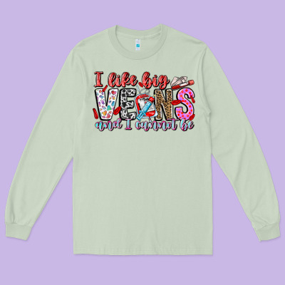 I Like Big Veins And Cannot Be Long Sleeve Tee Designed By Cowhidedigitalart