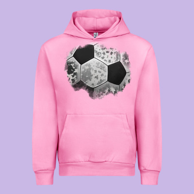 Cowhide Soccer Patch Urban Hoodie Designed By Jasminsmagicworld