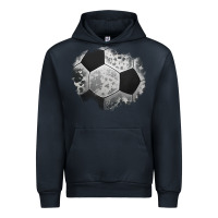 Navy cowhide soccer patch Urban Hoodie - Jasminsmagicworld