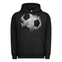 Pigment Black cowhide soccer patch Urban Hoodie - Jasminsmagicworld