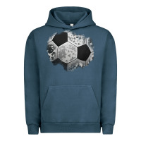 Pigment Midnight Navy cowhide soccer patch Urban Hoodie - Jasminsmagicworld