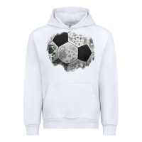 White cowhide soccer patch Urban Hoodie - Jasminsmagicworld