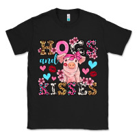 Black hogs and kisses pig  olivia Classic Tee - OliviaCreatesArt