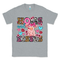 Heather Grey hogs and kisses pig  olivia Classic Tee - OliviaCreatesArt