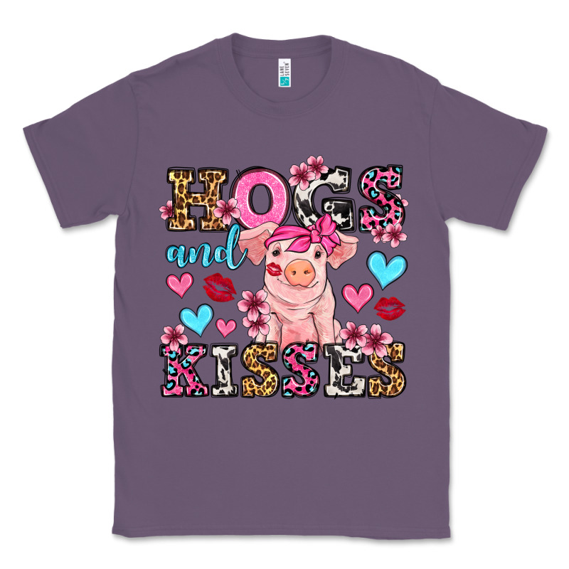 Hogs And Kisses Pig  Olivia Classic Tee by OliviaCreatesArt | Teevron