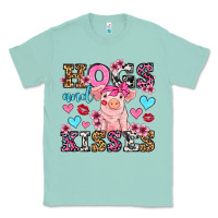 Seafoam hogs and kisses pig  olivia Classic Tee - OliviaCreatesArt