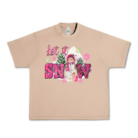 Let It Snow Pink Christmas Urban Heavy Tee | Teevron