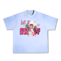 Grape Ice Let It Snow Pink Christmas Urban Heavy Tee - FaDigitalArtStudio