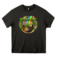 Asphalt St. Patrick's Shamrock farm Heavy Core Tee - CowGirlArtShop