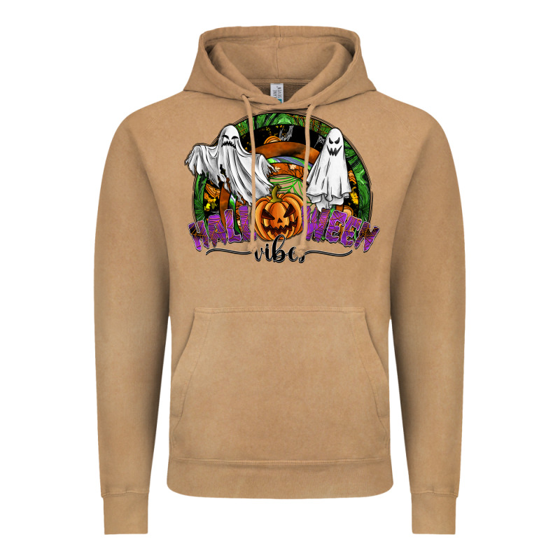 Halloween Vibes Vintage Hoodie by SublimationCraftShop | Teevron