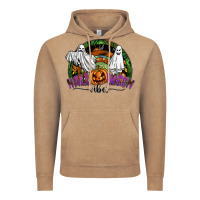 Vintage Coffee halloween vibes Vintage Hoodie - SublimationCraftShop