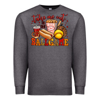Charcoal Heather take me out to the ball game softball Premium Sweatshirt - Jasminsmagicworld