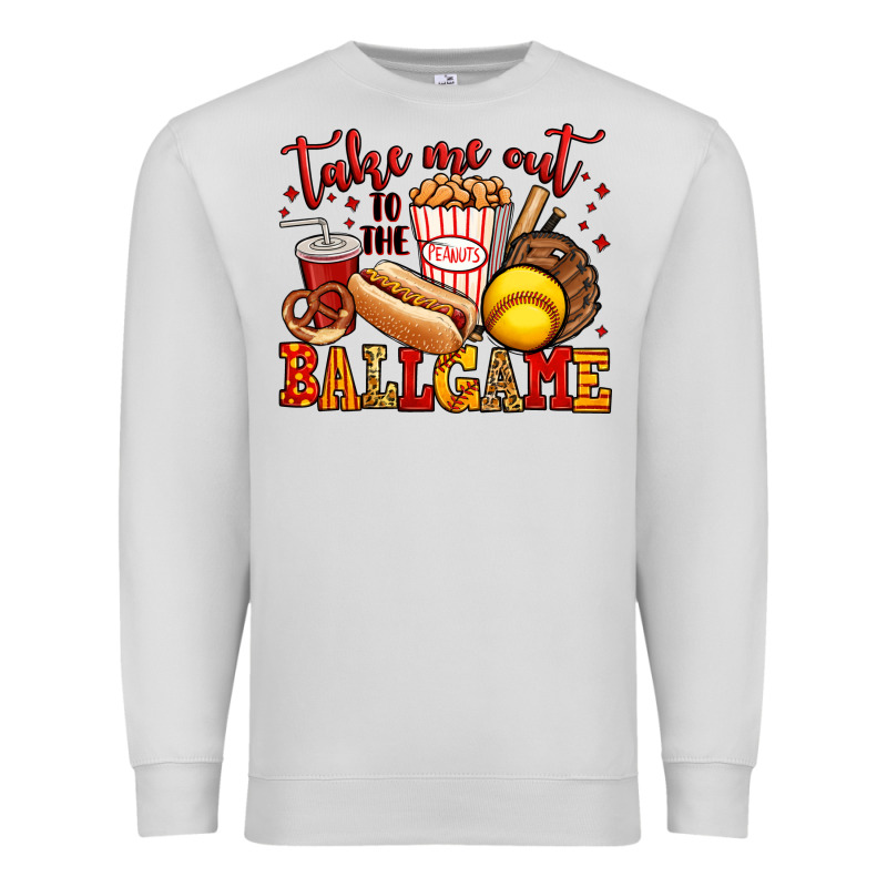 Take Me Out To The Ball Game Softball Premium Sweatshirt by Jasminsmagicworld | Teevron