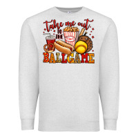 Oatmeal Heather take me out to the ball game softball Premium Sweatshirt - Jasminsmagicworld