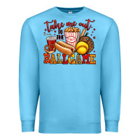 Ocean Blue take me out to the ball game softball Premium Sweatshirt - Jasminsmagicworld