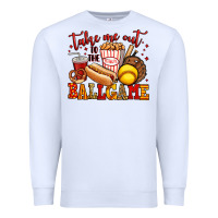 White take me out to the ball game softball Premium Sweatshirt - Jasminsmagicworld
