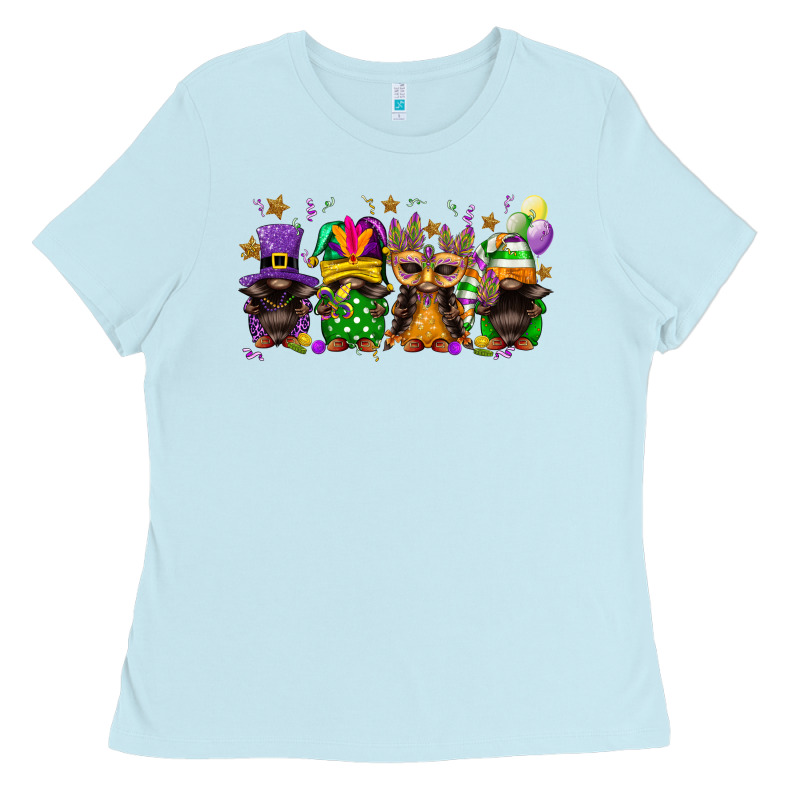 Mardi Gras Afro Gnomies Ladies Tee by FaDigitalArtStudio | Teevron