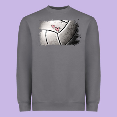 Volleyball Brushstroke Heavyweight Sweatshirt Designed By Ranaportraitstore