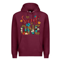 Burgundy sweet one strawberry Premium Hoodie - Artiststas