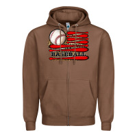 Chestnut leopard baseball flag Zipper Hoodie - JahusDesignShop