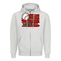 Leopard Baseball Flag Zipper Hoodie | Teevron