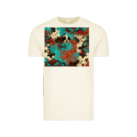 Vintage Arctic Serape Turquoise Glitter Cowhide  Tooled Leather  Tumbler Vintage Tee - FaDigitalArtStudio