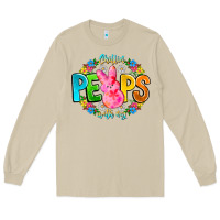 Mushroom Chillin Peeps With My Long Sleeve Tee - CowhideDigitalArt