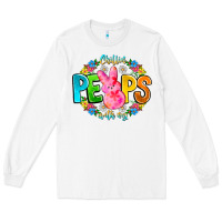 White Chillin Peeps With My Long Sleeve Tee - CowhideDigitalArt