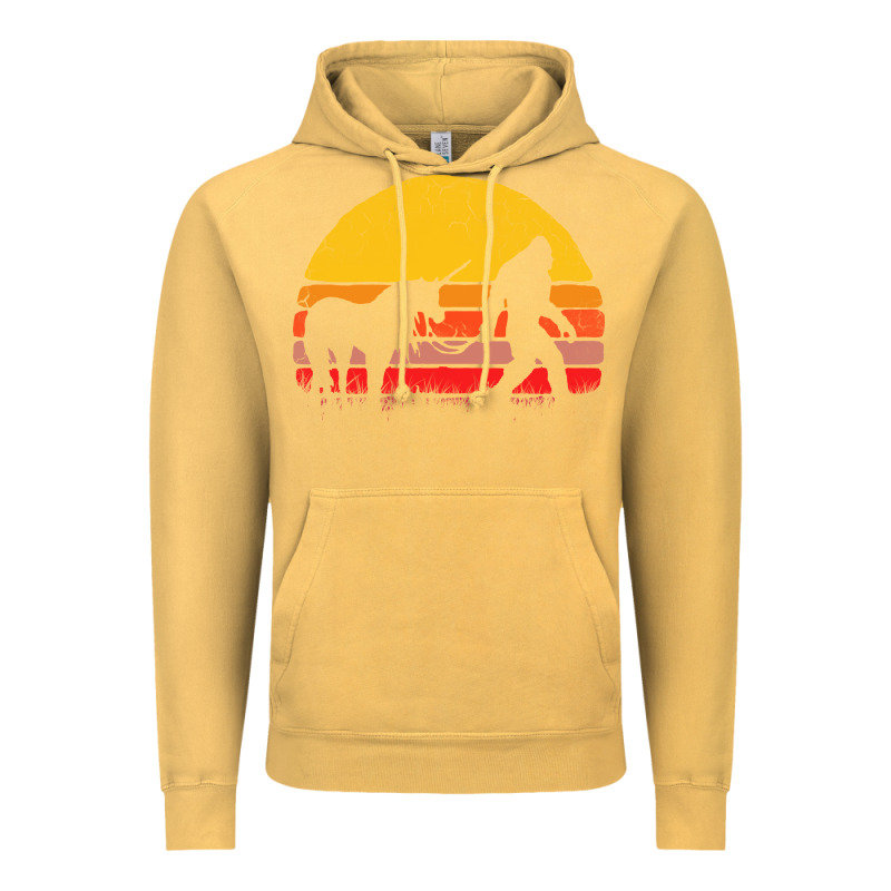 Sasquatch And Unicorn Vintage Vintage Hoodie by artisFamous | Teevron